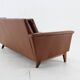 1970s Brown Leather 3-Seater Sofa, Denmark