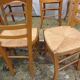 lot 8 old chairs mulched
