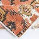 Geometric pattern turkish runner rug 350x85cm