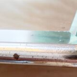 Miroir de barbier biseauté mural  17,5 cm x 11,5 cm