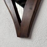 Brutalist wooden mirror 1900