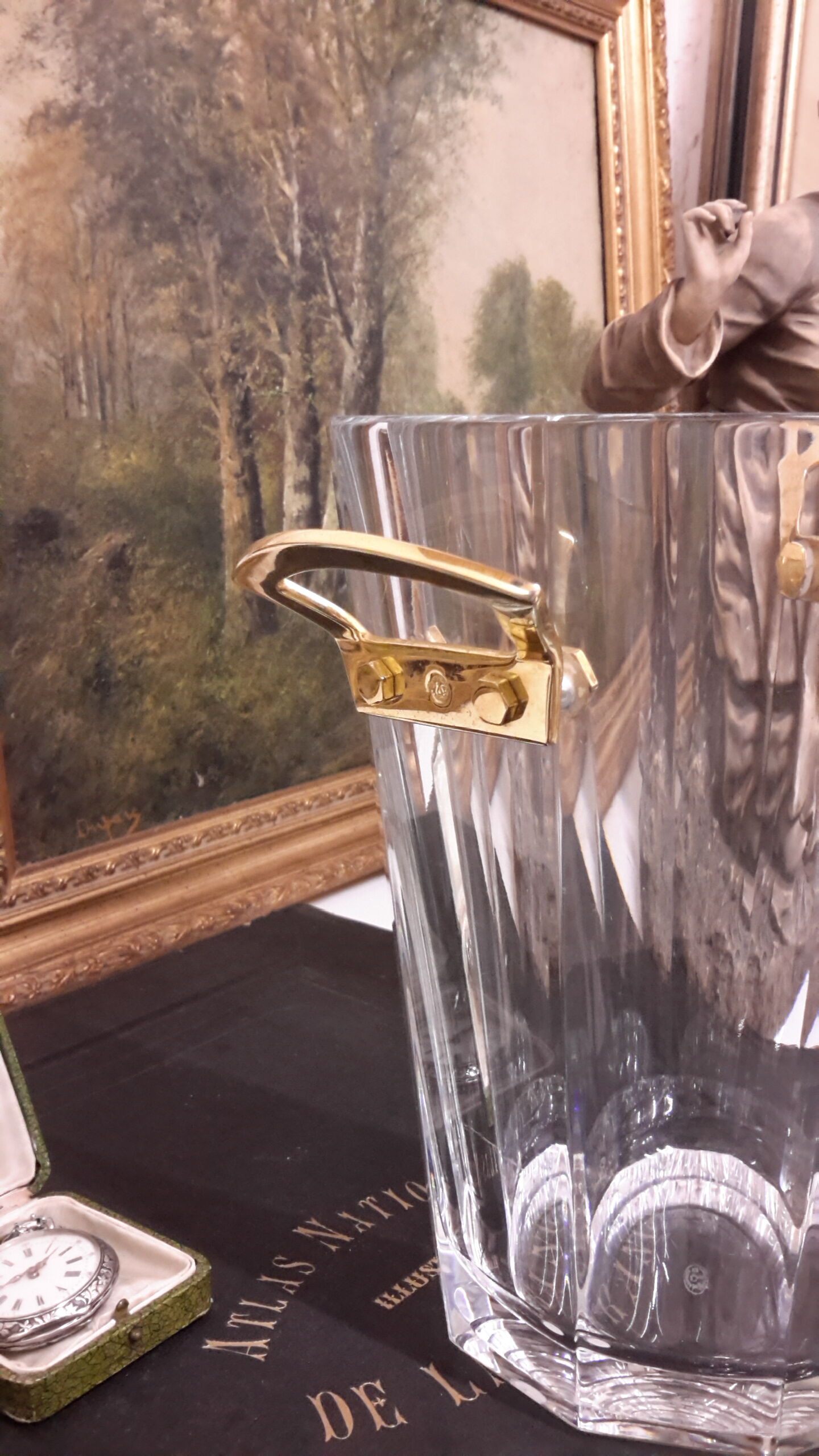 Maxim' model champagne bucket in Baccarat Crystal