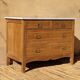 Commode ancienne en chêne avec marbre- rénovée
