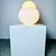 Daruma Model 5028/3 Milk Glass Sphere By Sergio Asti For Candle Milano, Italy 1980S