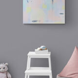 Modern abstract art canvas Forbidden Colours