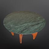 Table basse du milieu du siècle avec plateau en marbre vert, Allemagne 1960s