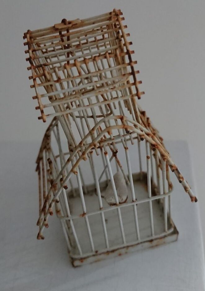 Small old birdcage