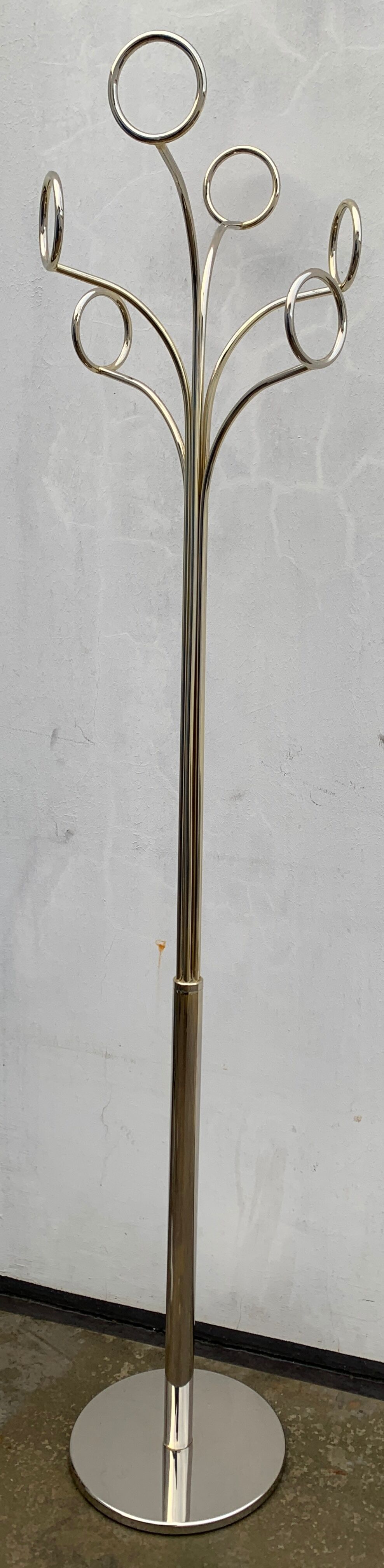 Brass coat rack Cedro de Fase, 1970
