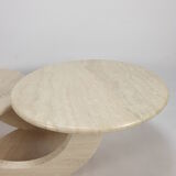 Mid-Century Italian Travertine Coffee Table, 1980s