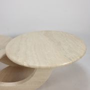 Mid-Century Italian Travertine Coffee Table, 1980s