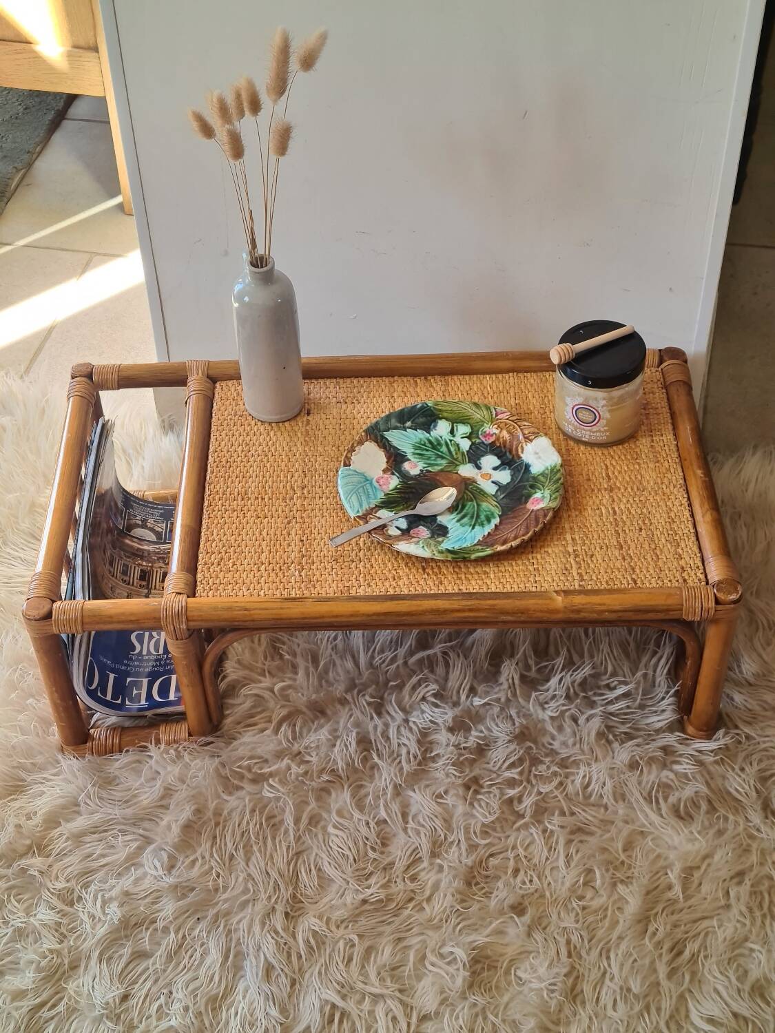 Plateau en rotin
