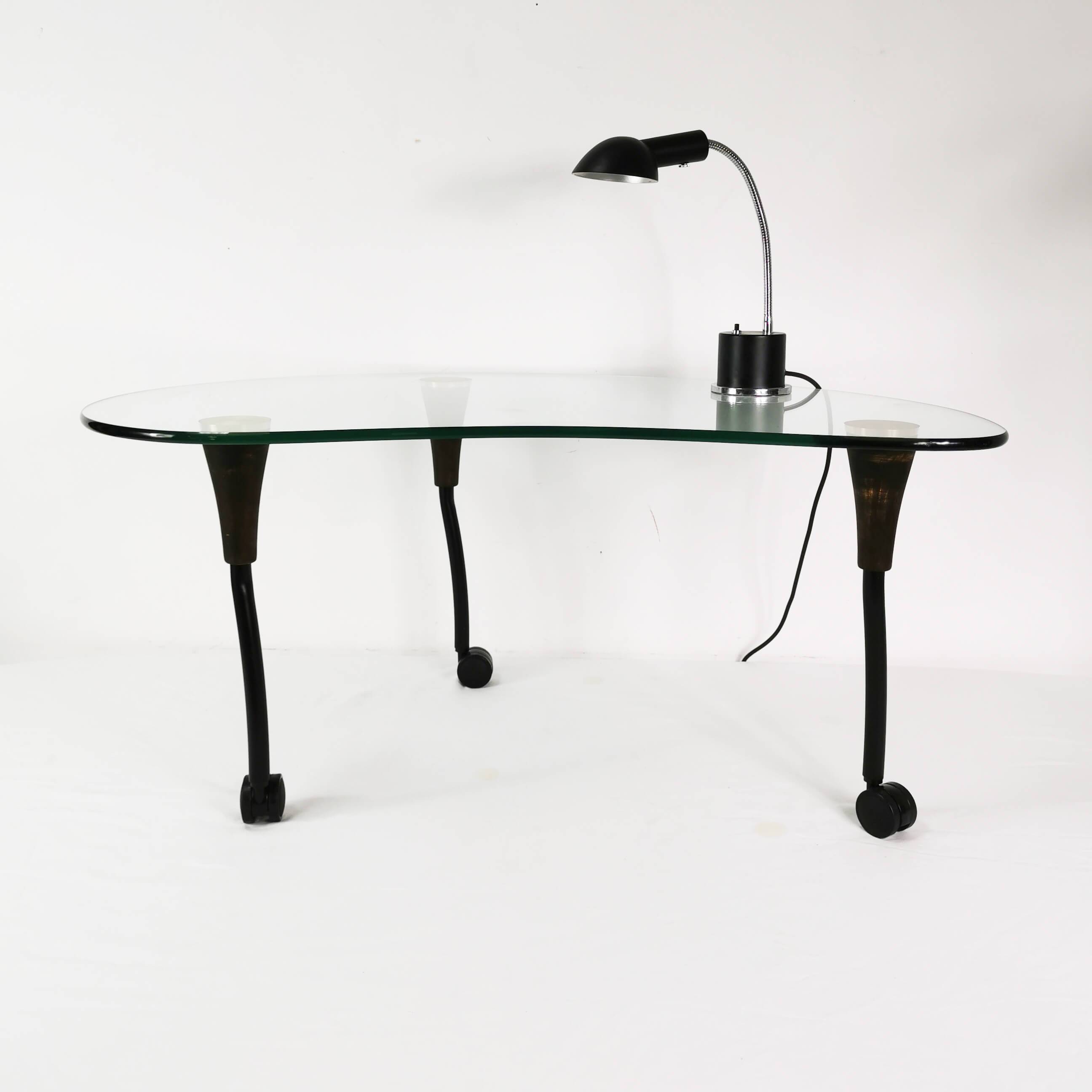 Postmodern, kidney coffee table, Germany, 1980s.