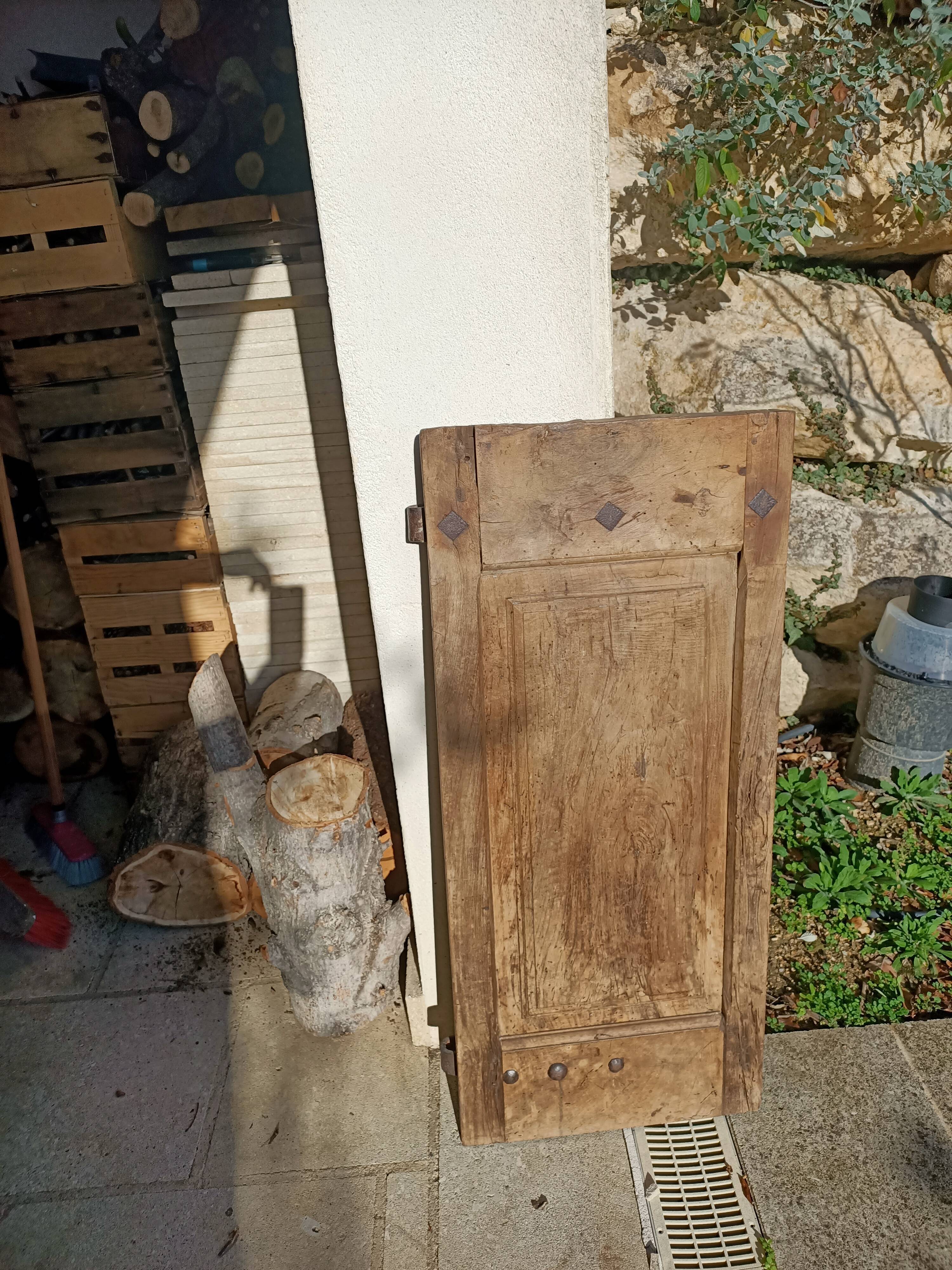 Old oak shutter 97x42 cm