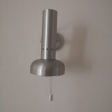 Wall lamp in brushed metal, design 1970