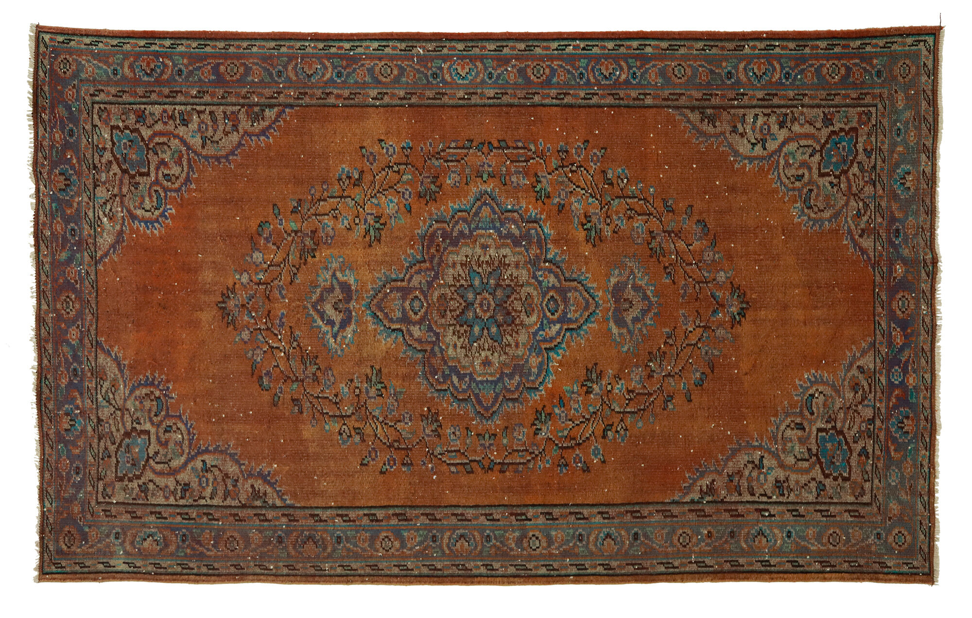 Anatolian handmade vintage rug 273 cm x 168 cm