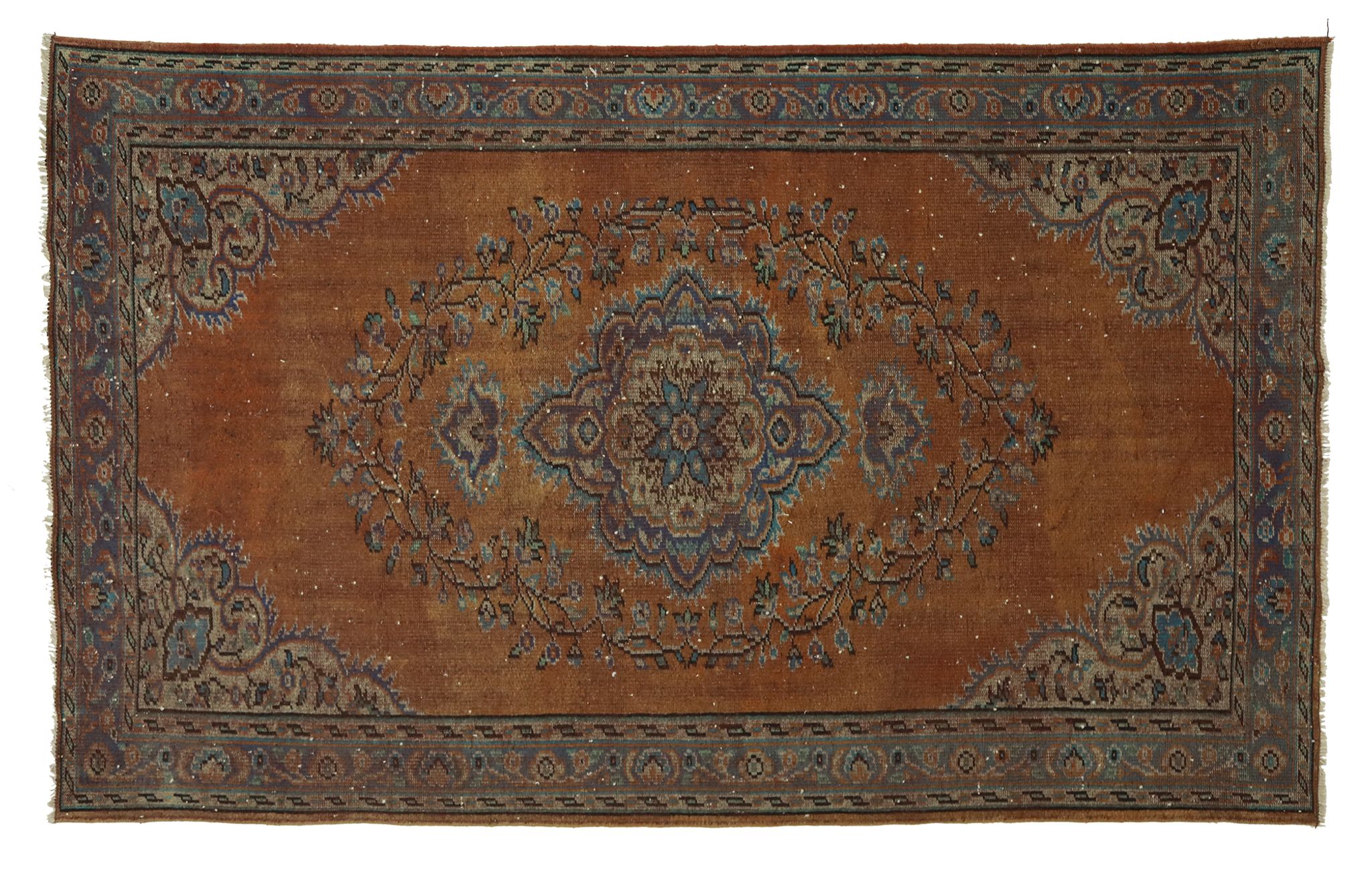 Anatolian handmade vintage rug 273 cm x 168 cm