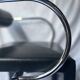 Paire de fauteuil métal et cuir noir "Arconda" par Paolo Piva pour B&B Italia, Italie design 1980