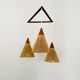 Teakwood and Sisal Cascading Lamp by Temde