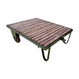 Table basse, chariot industriel