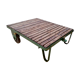 Coffee table, industrial trolley