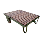 Coffee table, industrial trolley