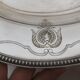 Service silver metal punch bird Phoenix tray handle