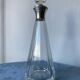 Art Deco crystal and sterling silver carafe