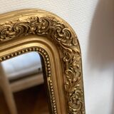 Old mirror louis Philippe gilded carved fireplace