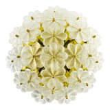 Mid-century floral ceiling light in Murano glass by Ernst Palme, Germany, 1970s