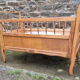 Wooden cot, vintage, 50s