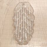 Italian Brass and Murano Glass Ceiling Lamp, 1970s