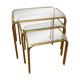 Golden metal tables