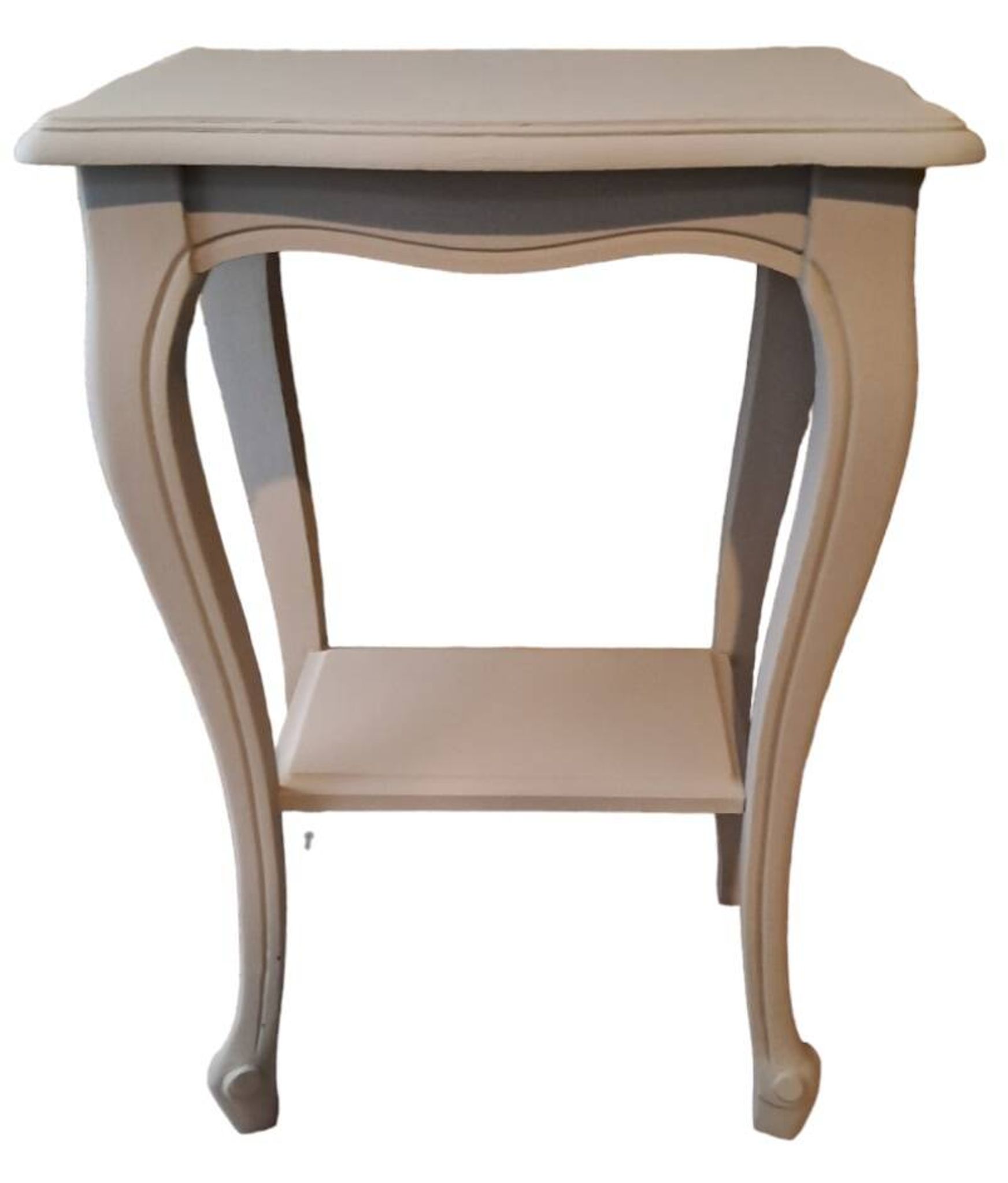 Console in gray painted wood with a lower tray 1920