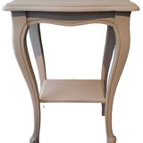 Console in gray painted wood with a lower tray 1920