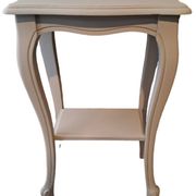 Console in gray painted wood with a lower tray 1920