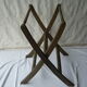 Folding and removable teak garden table