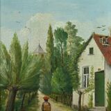 Pair of “Country Scenes” Paintings, signed A. Minne – Late 19th century
