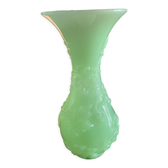 Vase opaline ouraline vert