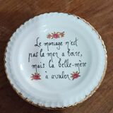 Humorous decorative plate