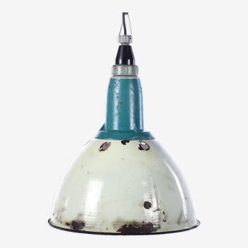 Enamel pendant lamp green