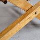 Chaise longue enfant en bambou & hêtre vintage 1950