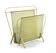 Compact yellow Mathieu Mategot 1960s magazine rack for Artimeta