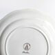 Round vintage plate L'Amandinoise model Paola cream and white flowers