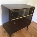 Vintage rolling bar cabinet