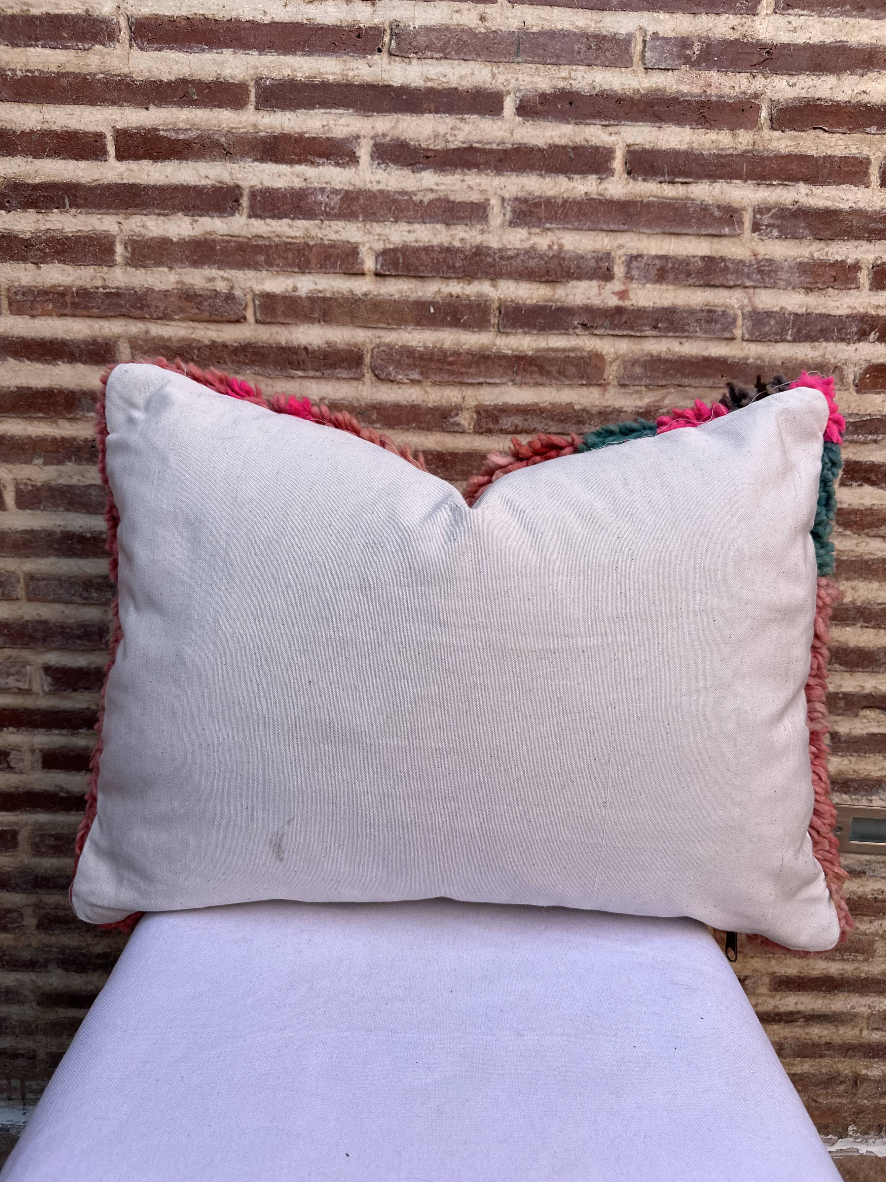 Beautiful vintage Berber Kilim cushion from Morocco