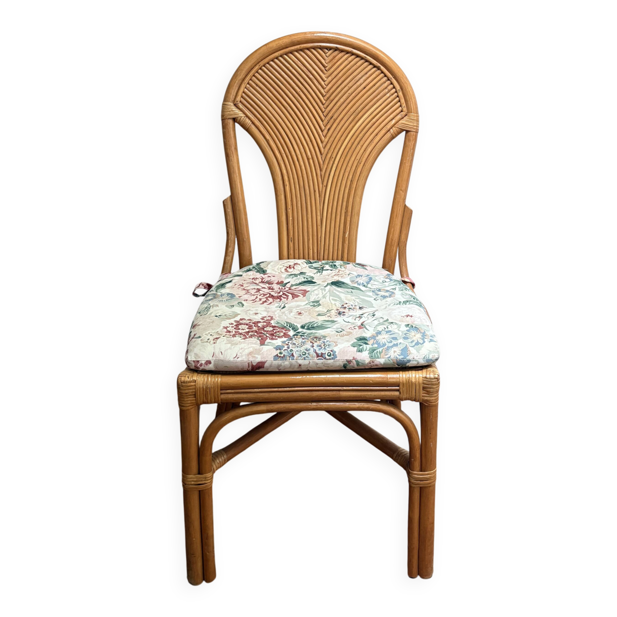 Set of 4 rattan chairs