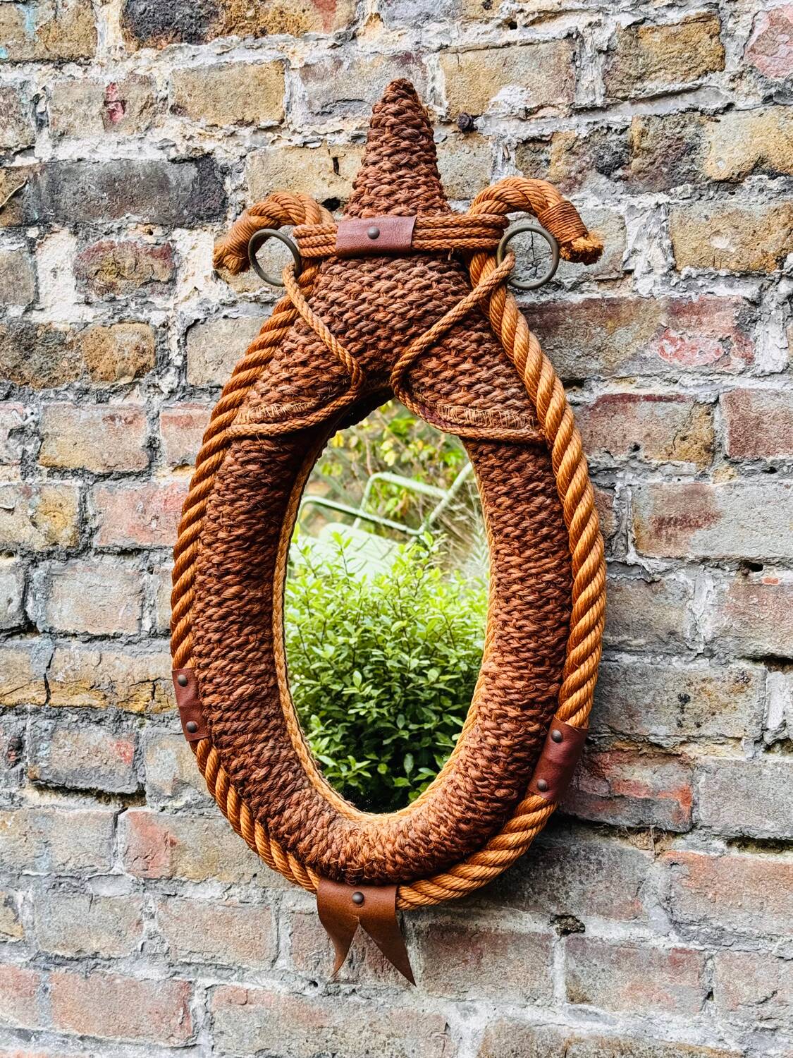 Audoux Minet vintage rope mirror