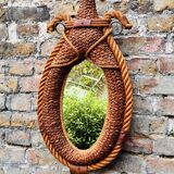 Audoux Minet vintage rope mirror