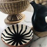 Morocco striped ceramic dish