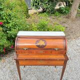 Vassou Jean Baptiste Cylinder Desk In Marquetry Louis XVI Period XVIII Eme Century